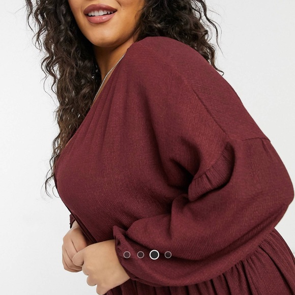 ASOS Design Curve Oversized Midi Dress - Picture 3 of 9